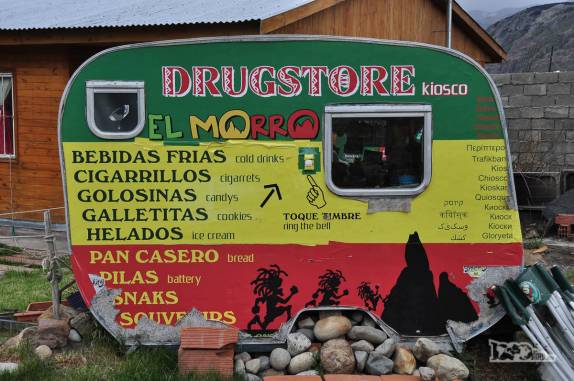Food Truck em El Chaltén, ao lado do Parque Nacional Los Glaciares, na Argentina